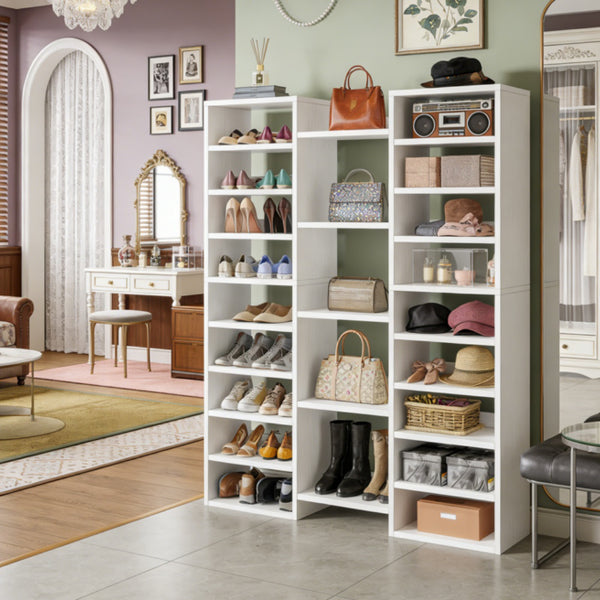 Spacious Shoe Cabinet with 23 Shelves - Modern Design
