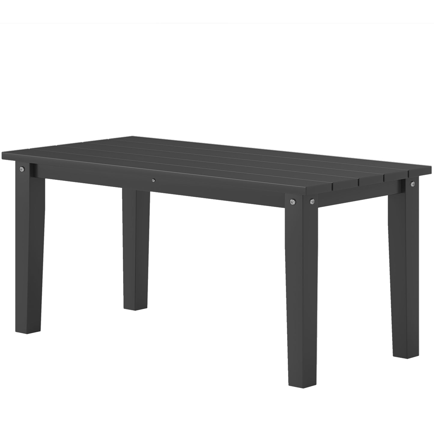 All-Weather Rectangle Outdoor Coffee Table - Black