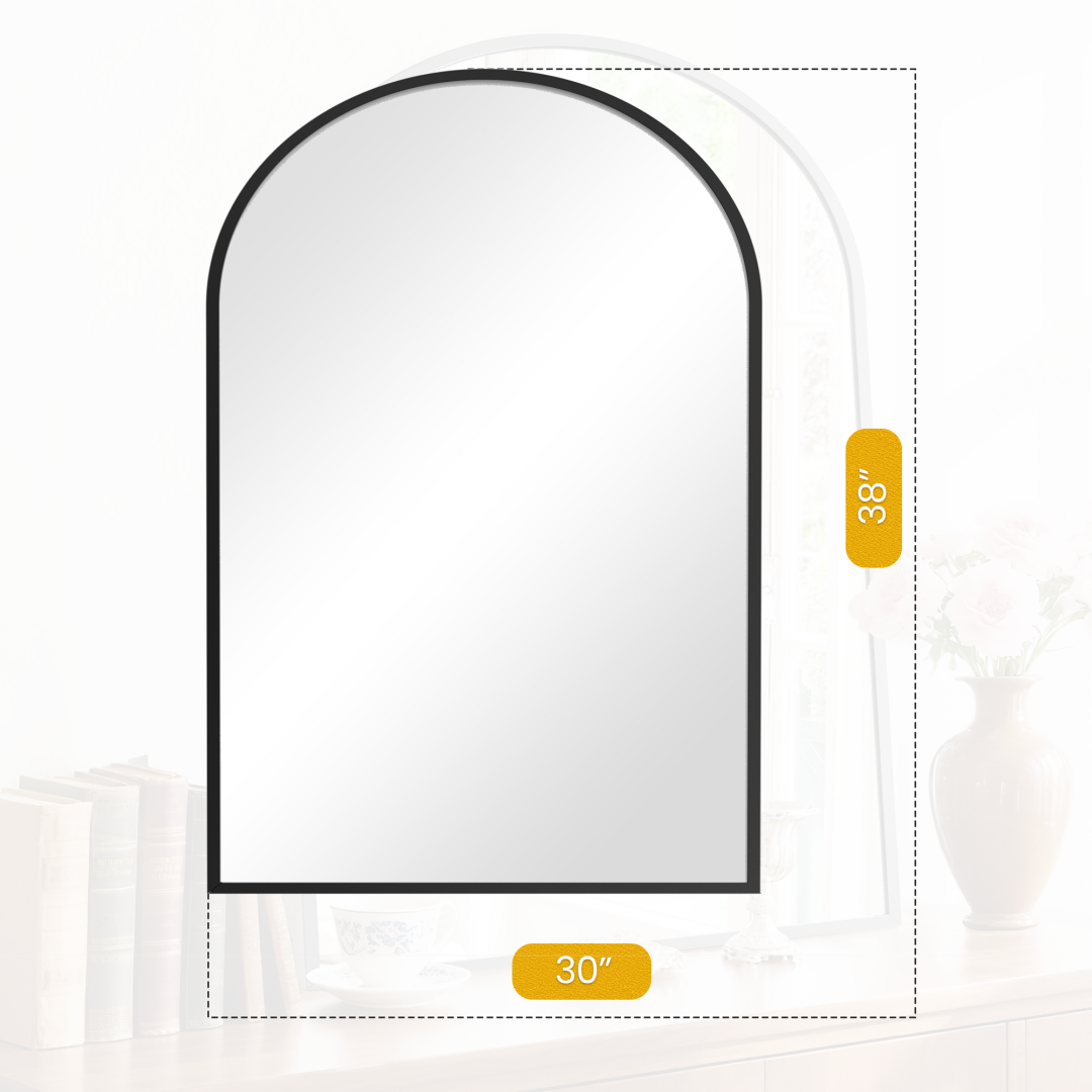 Bathroom Wall Mirror, Metal Frame Vanity Mirror For Bedroom,