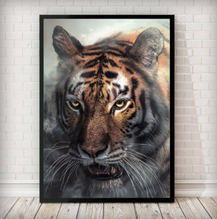 Diamond Painting Mosaic Kit Lion Tiger Embroidery Cross Stitch Art - Multiple Sizes & Styles